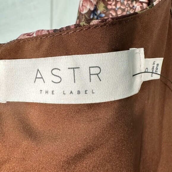 Astr the Label Women’s Brown Sweetheart Neck Long-Sleeve Midi Dress SZ Small N… - Picture 12 of 13